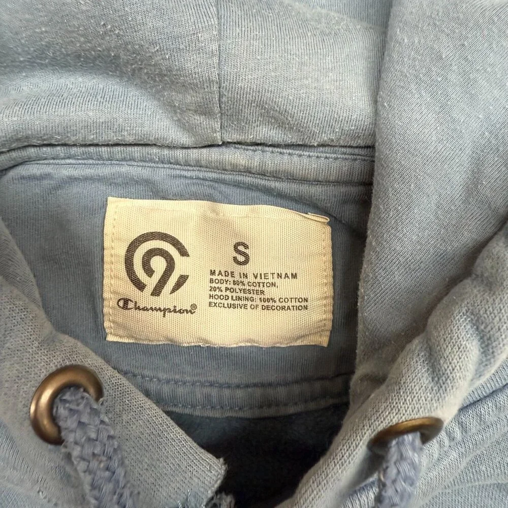 ✅Mens S Hoodie Lot of 2 Canterbury & Champion Grey Blue Pullover Sweatshirt Y2K - Picture 4 of 12